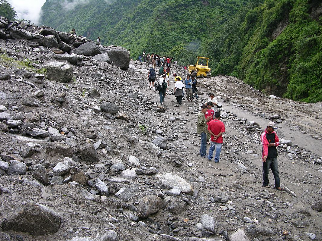 Tibet Kailash 01 To Nyalam 06 Landslide